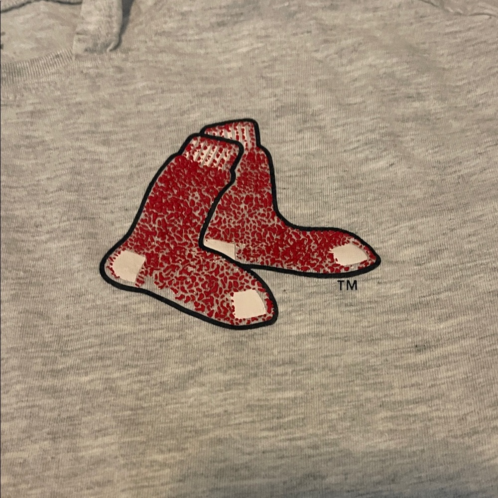 Gray Boston Red Sox Hooded Short Sleeve Tee - Picture 3 of 6